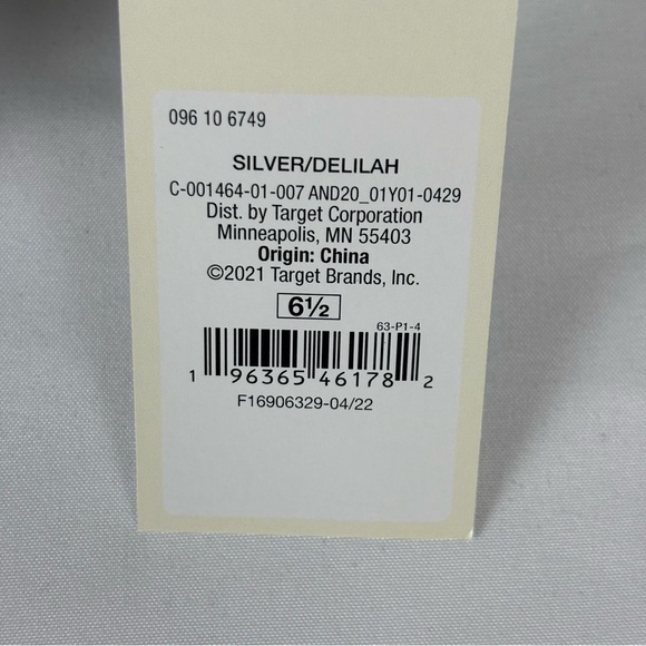 A New Day Boots Silver Size 6.5 Dress Ankle Comfort Boots Block Heel Metallic - Picture 15 of 15